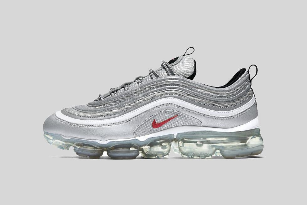 Check out the Air VaporMax 97 Atmosphere Gray University Red
